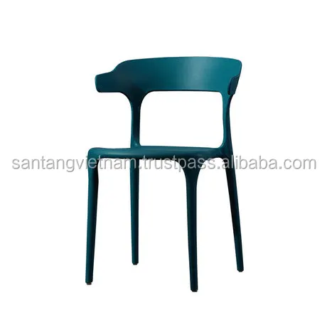 Antique  full PP stackable   plastic coffee chair with various color manufacturer in Vietnam