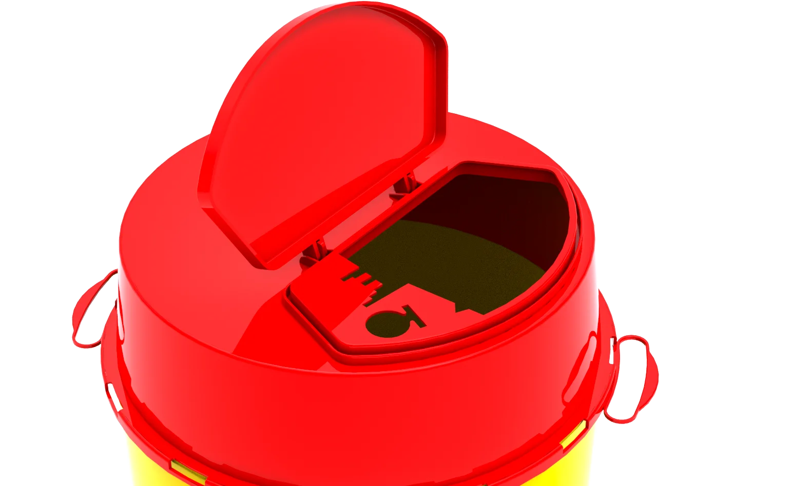 Medical 30 Lt Cornered Disposable Medical Sharp Container Plastic Safe