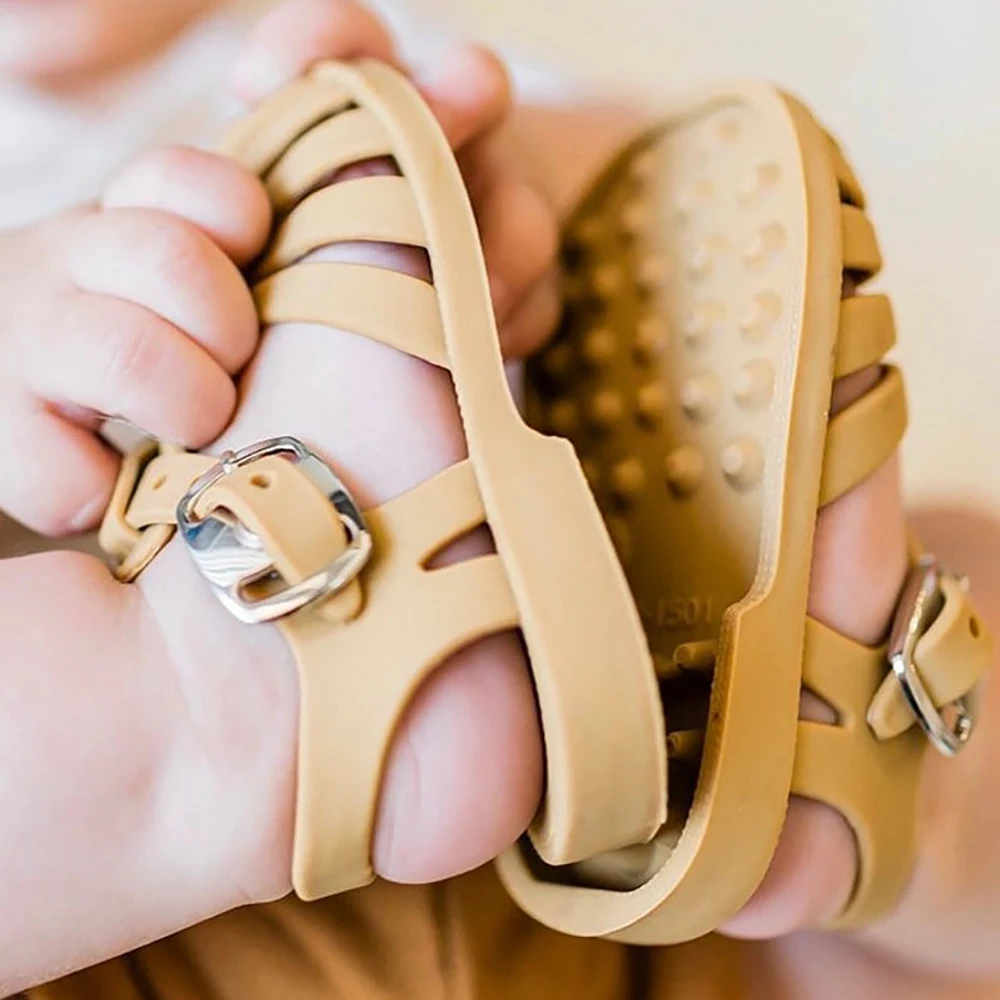 Летние сандалии разных цветов; Разноцветные Детские прозрачные сандалии; Оптовая продажа