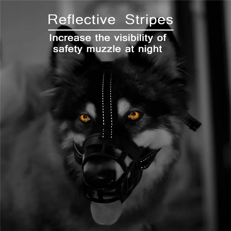 Мягкая силиконовая корзина против жевания и лая для