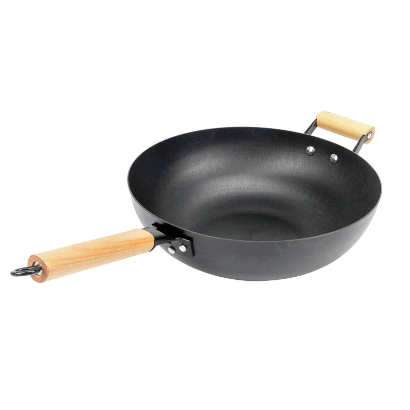 Aluminium Casserole pour restauration cuisine avec manche en bois Cuisine casserol Pan
