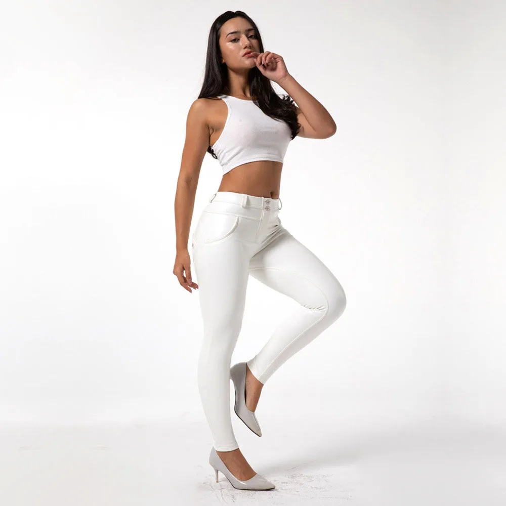 Pantalones Ajustados De Cuero Para Mujer,Calzas De Cuero Blanco - Buy Las  Mujeres De Cuero De Calidad Pantalones Bordados Pantalones De Cuero 100% Cuero  Pantalones Tamaño Pantalones De Cuero De Moda Pantalones