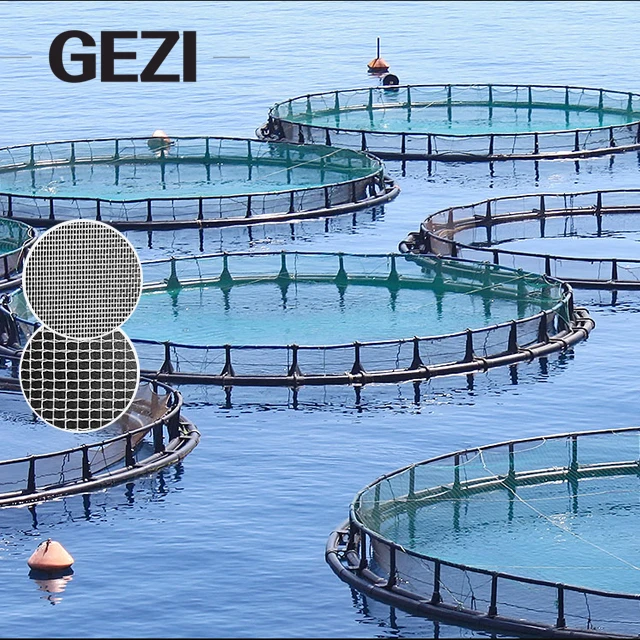 Aquaculture Fish Pond Cage Shade Mesh Harvest Net Nylon Plastic Hdpe Pe