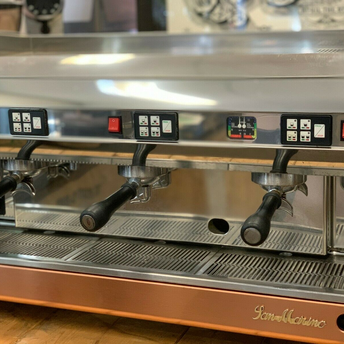 3 группы нержавеющая латунь основание Espressso кофе машина Коммерческая