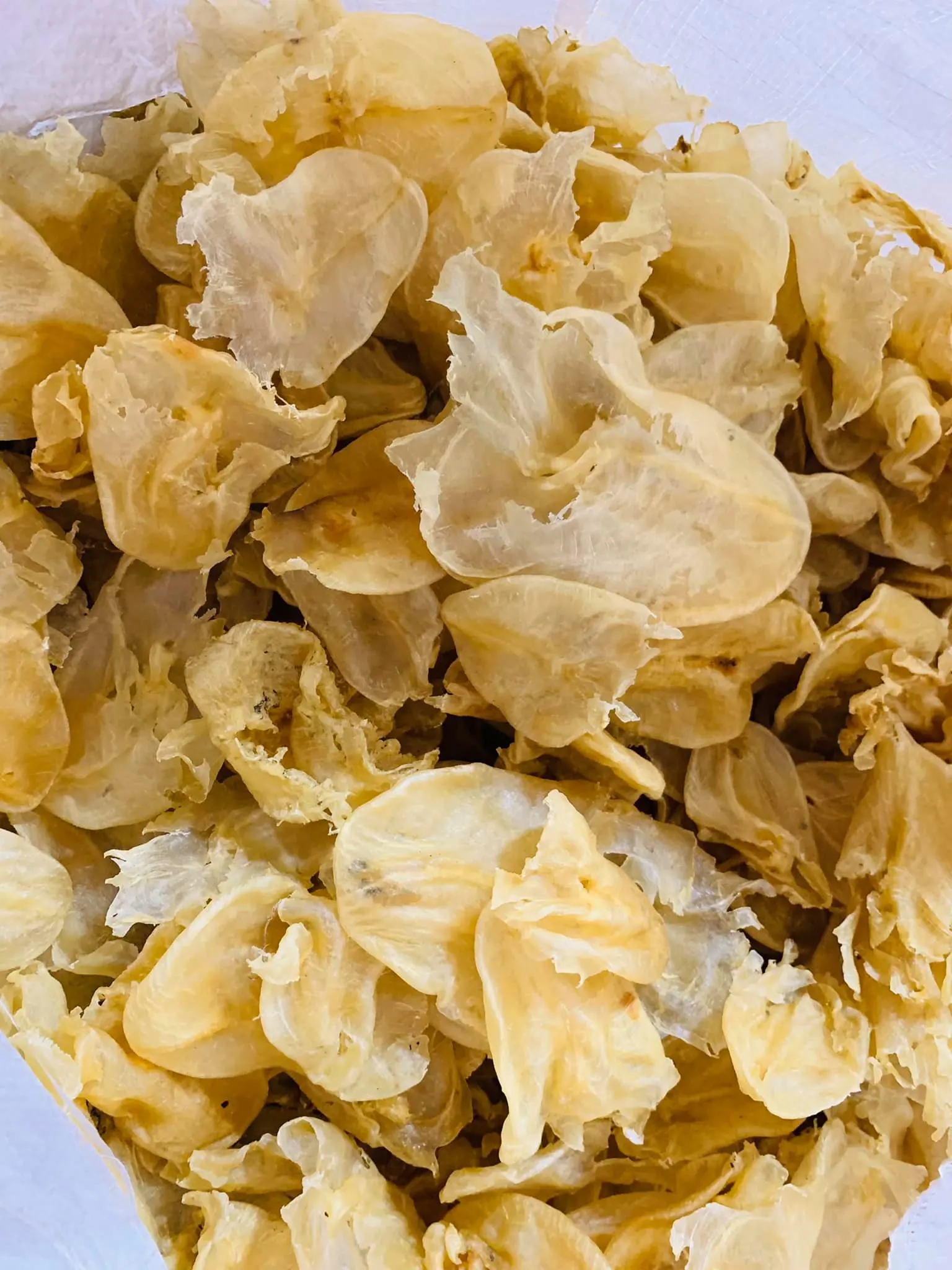 Delectable Dried Cat Fish Maw For Collagen Seafood Meal Yellow Croaker