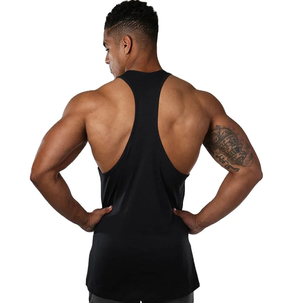 Custom Mens Gym Exercise Vests Singlet Wholesale Training Cotton ...