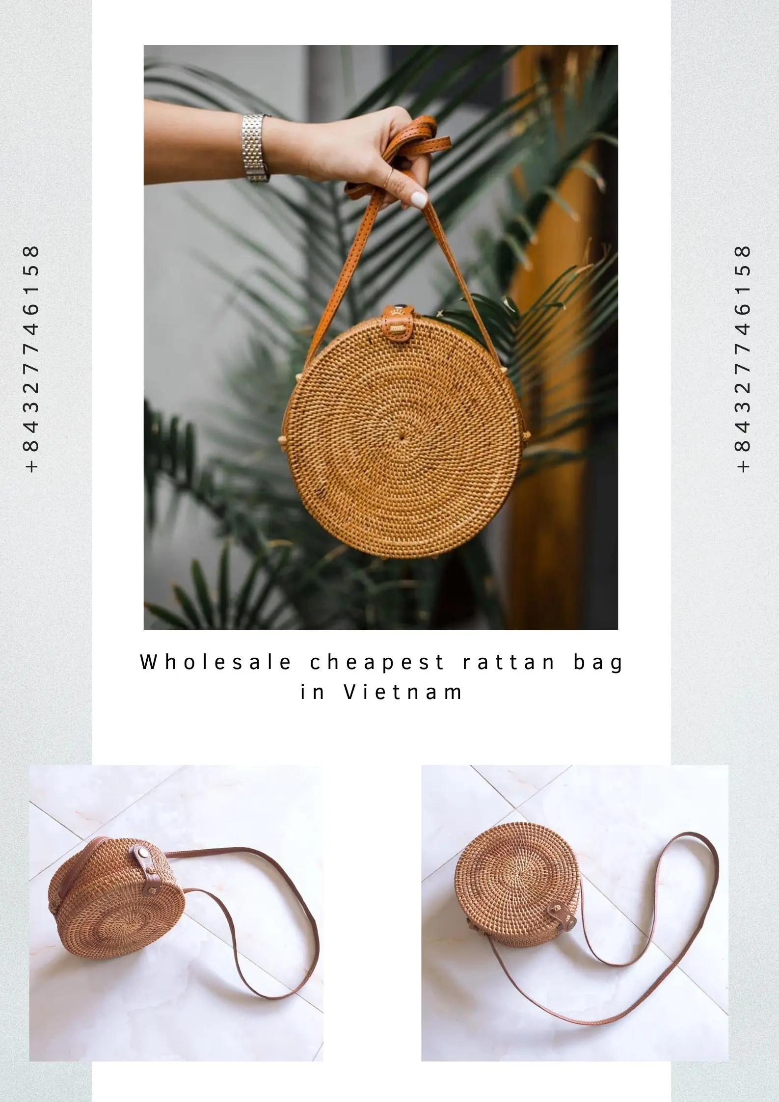 Fashionistas Round Sling Bags  Seagrass Round Sling Bag for