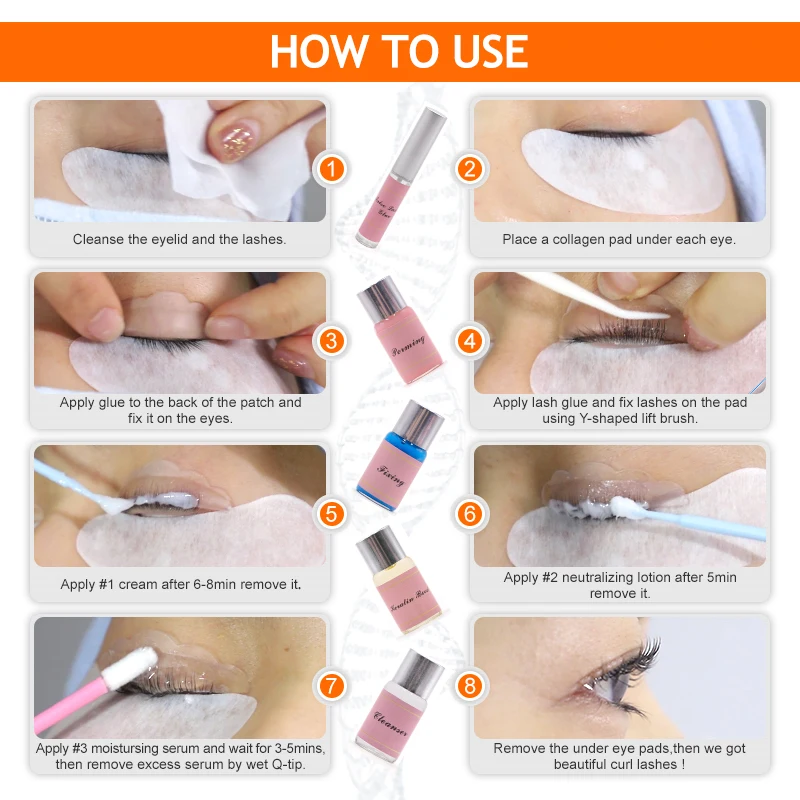 Набор для подтяжки ресниц, Перманентный кератин, набор для подтяжки ресниц для веганов, частная маркировка, набор для подтяжки ресниц
