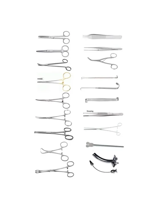 Tracheotomy Surgery Set Contains 29 Pcs Made Of High Quality Stainless ...