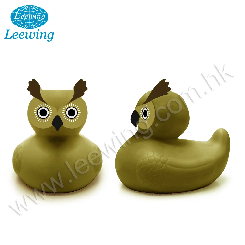 
Лидер продаж, детские безопасные пластиковые фталаты из ПВХ, виниловые пищалки, Игрушки для ванны с животными для детей, сова, резиновая утка с принтом логотипа на заказ 