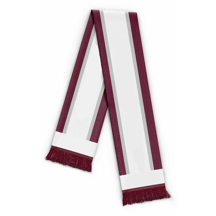 GAA Hurling Gaelic, оптовая продажа, индивидуальный логотип, полиэфирная печать, футбольный акриловый вязаный шарф для фанатов, Спортивная команда