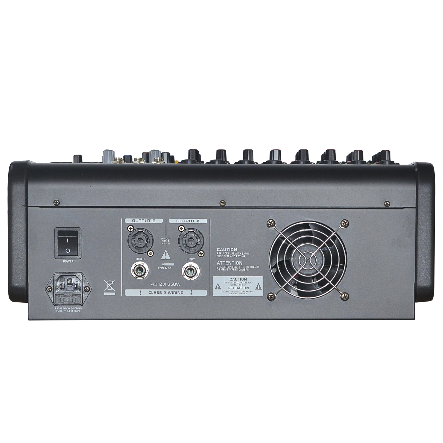 Professional 6 Channels Power Amplifier Mixer with Power Amplifier with  Mixer Console
