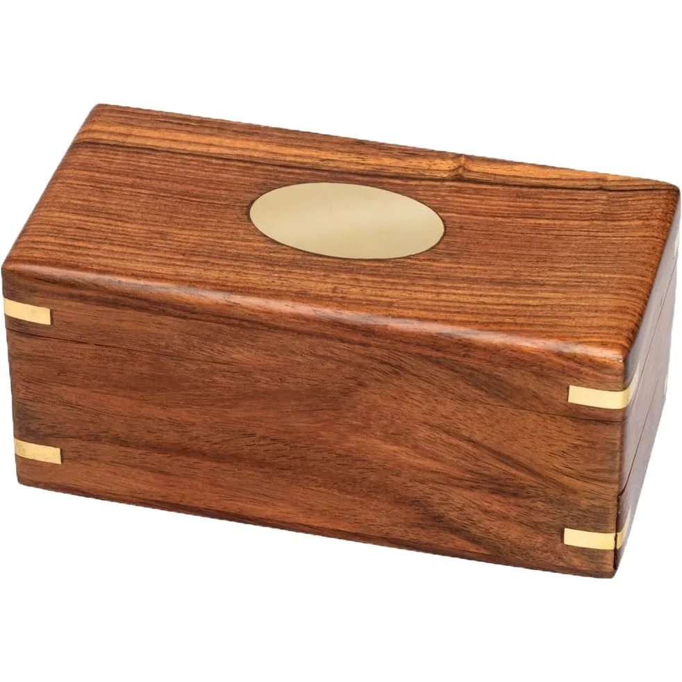 Pequeñas secreta lago caja Maritime caja de madera con compartimento secreto 