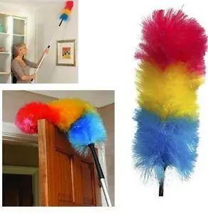 Extendable Anti Static Feather Duster Extending with Grip Handle & Duster Remove Dirt or Dust