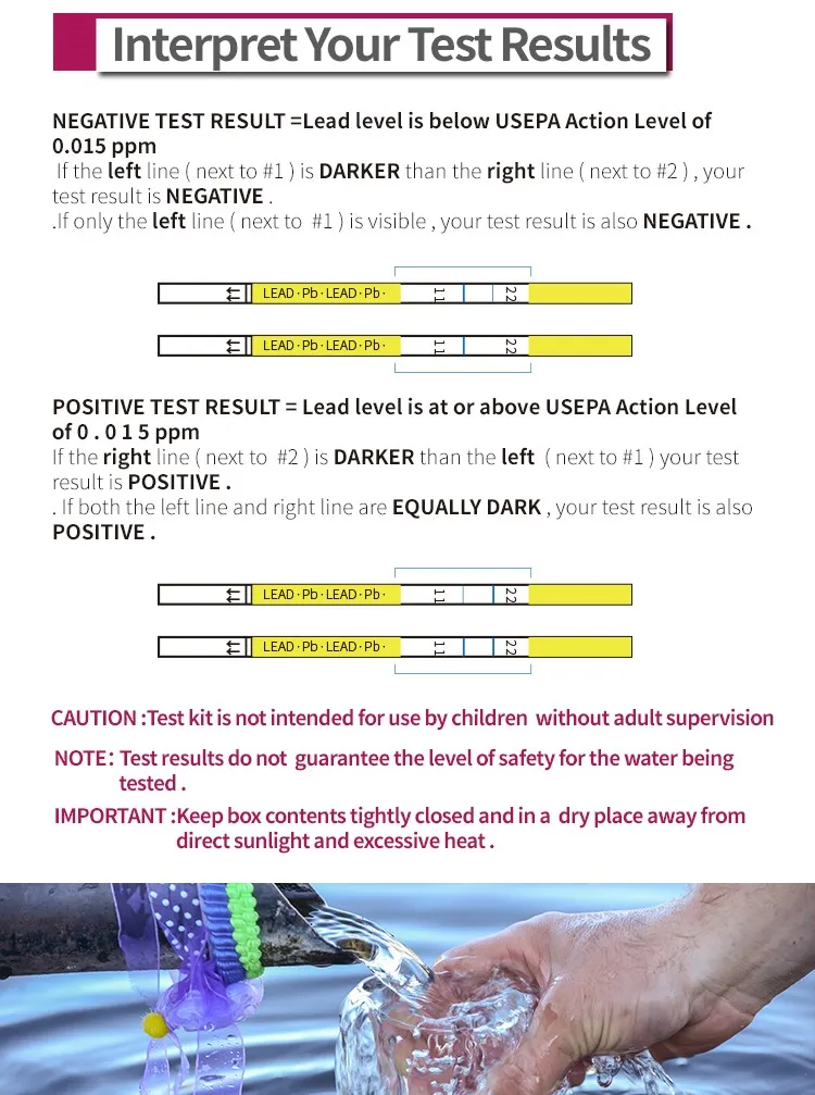 Vansful Water Quality Detection Level Of 1 Ppb Well Water Lead In