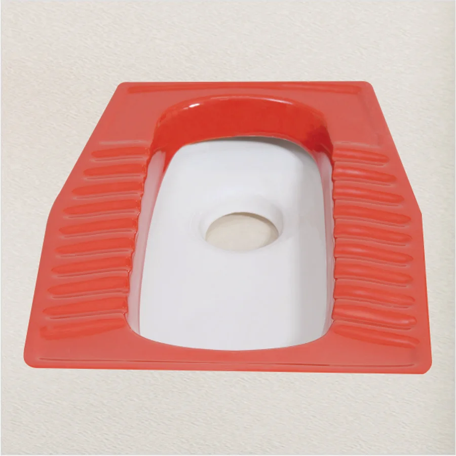 Широкий ассортимент, Восточная сковорода, красная двойная цветная сковорода для приседания, экспортная качественная фарфоровая сантехника для ванной, конкурентоспособная цена