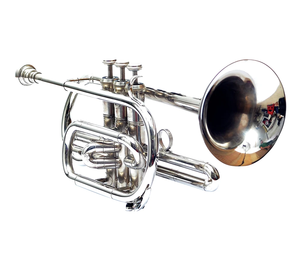 NEW CORNET Bb PITCH COPPER NICKEL WITH HARD CASE AND MOUTHPIECE BY NASIR ALI 