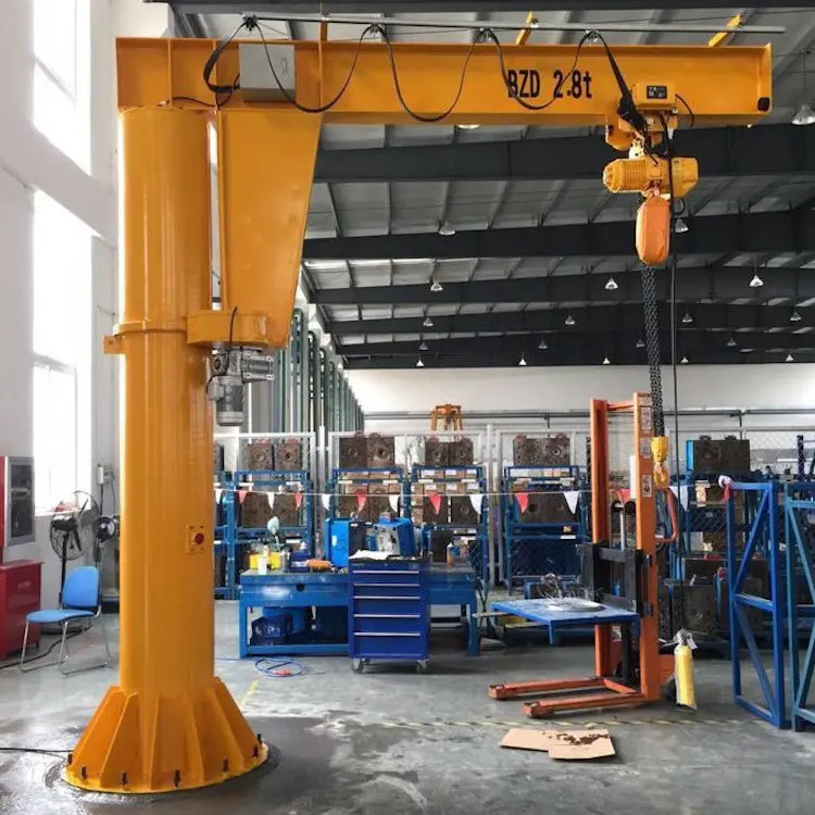 China 1ton Slewing Pillar Fixed Jib Boom Workshop Jib Crane Supplier
