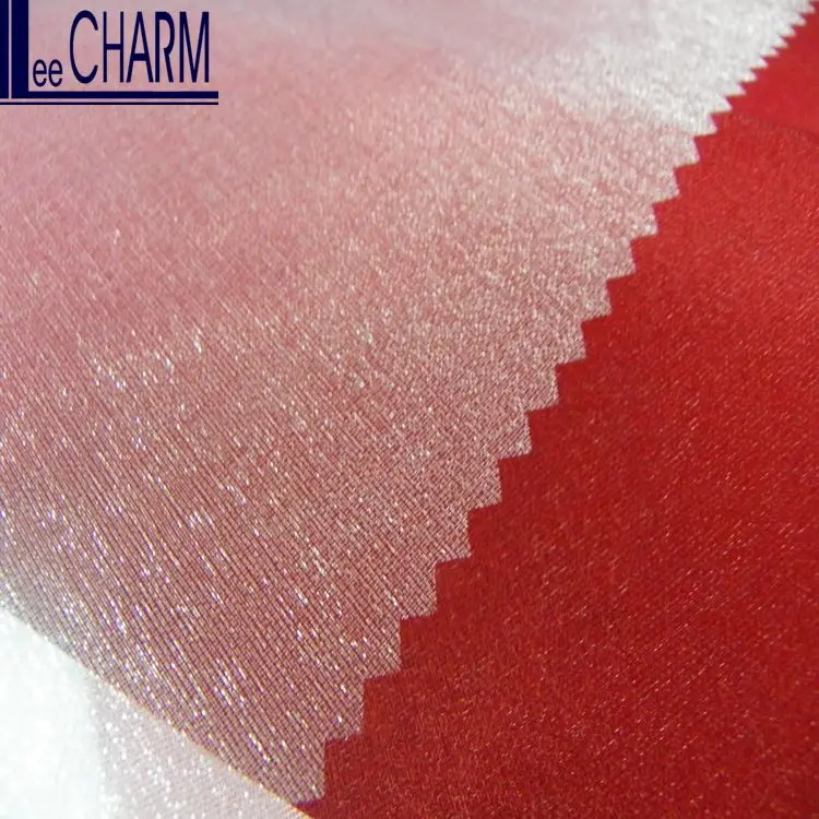 
 T136 Тайвань 100% полиэстер блестящая прозрачная декоративная ткань  