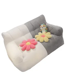 Modern fashion bedroom soft double colors OEM high-quality beanbag sofa