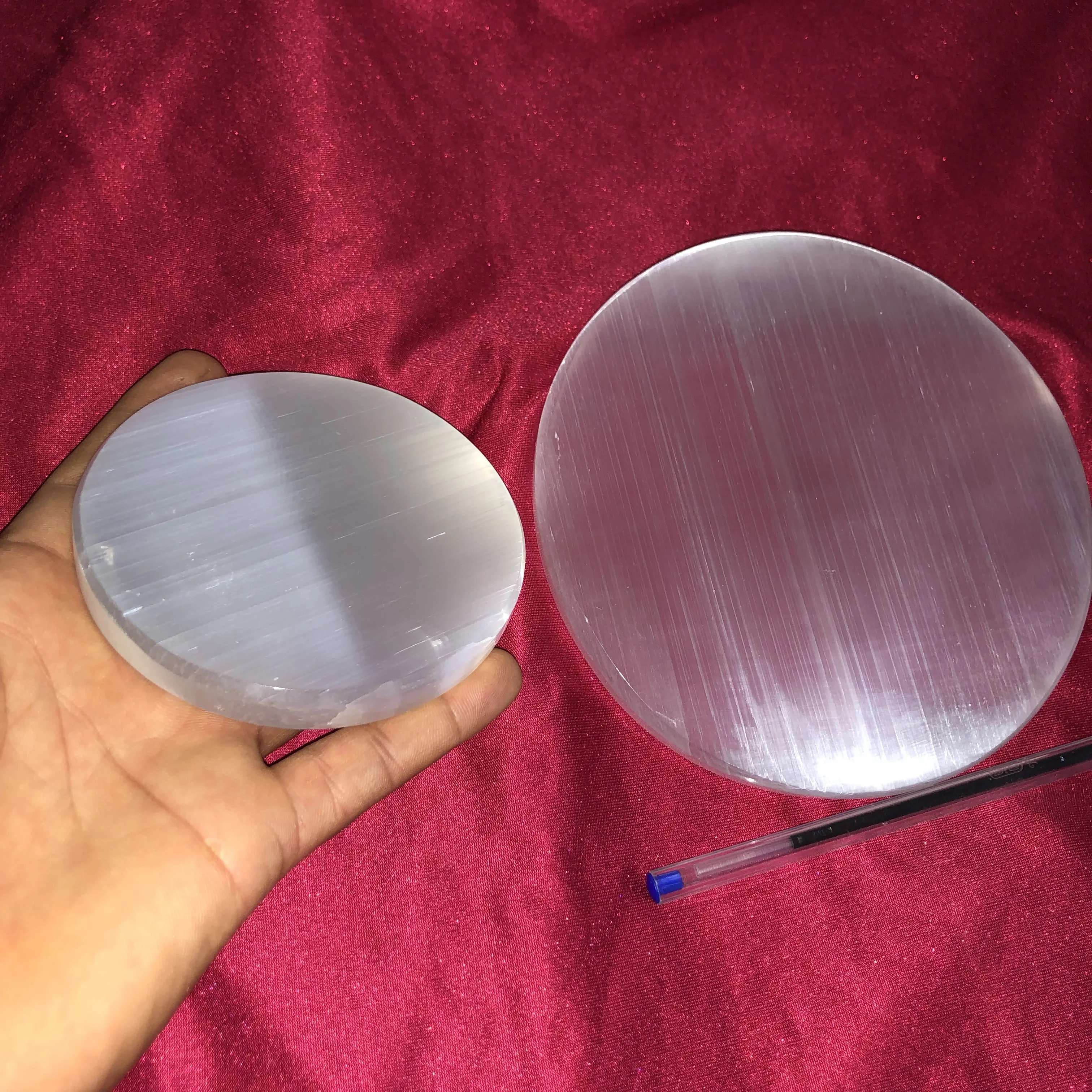 
 Пластина для зарядки selenite, круглая, от 4 до 7 дюймов  