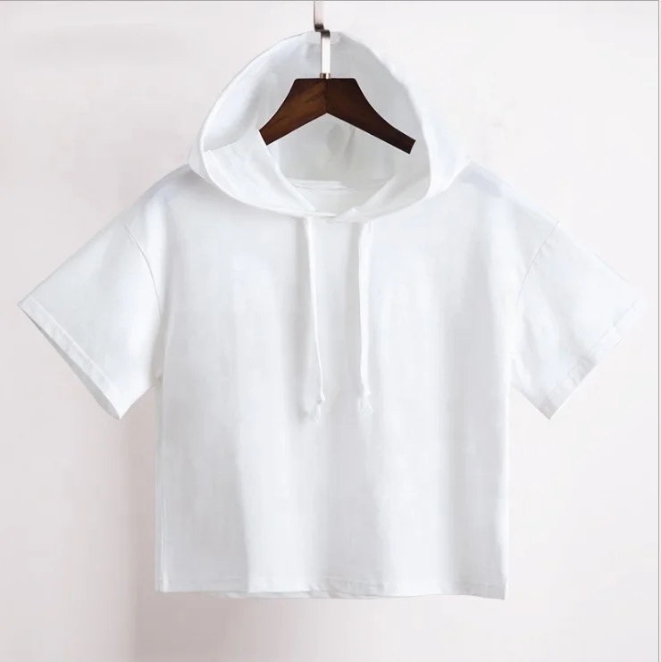 short sleeve womens hoodie