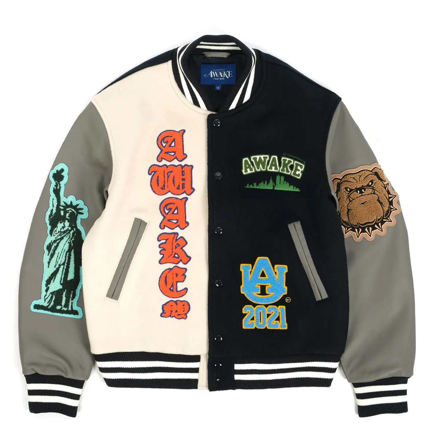 Buy Wholesale China Unisex Custom Letterman Bomber Coat With Leather Arms  Varsity Baseball Jacket & Baseball Jacket at USD 10