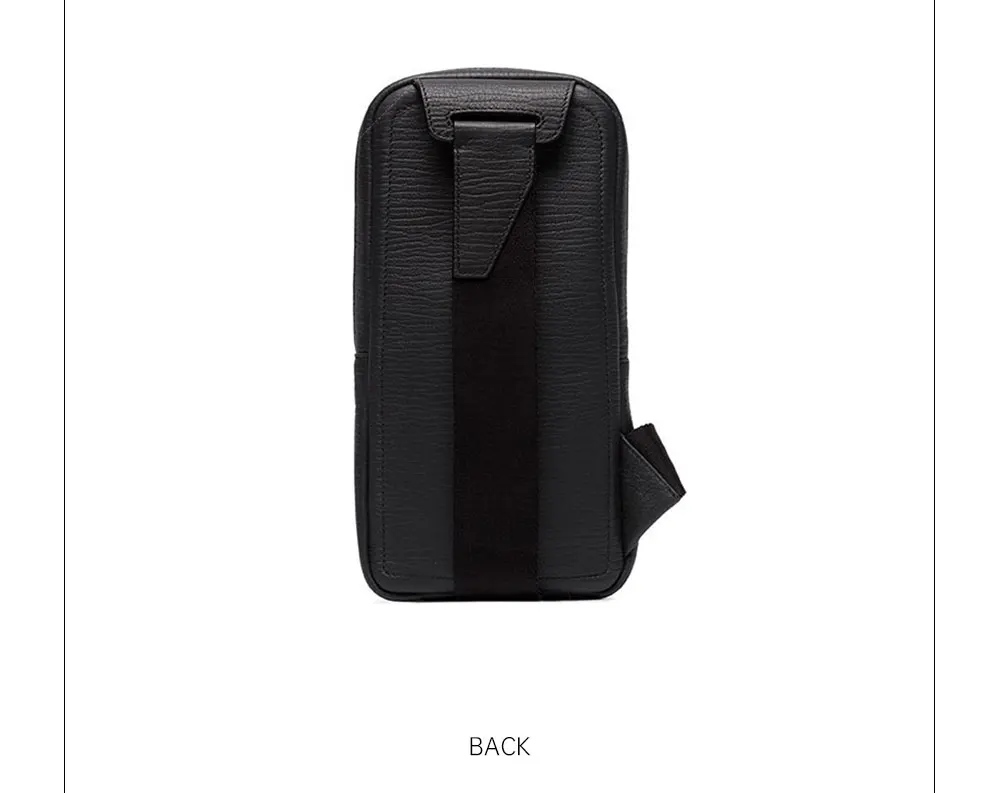 retro casual leather satchel shoulder chest sling messenger mens crossbody bag fanny pack