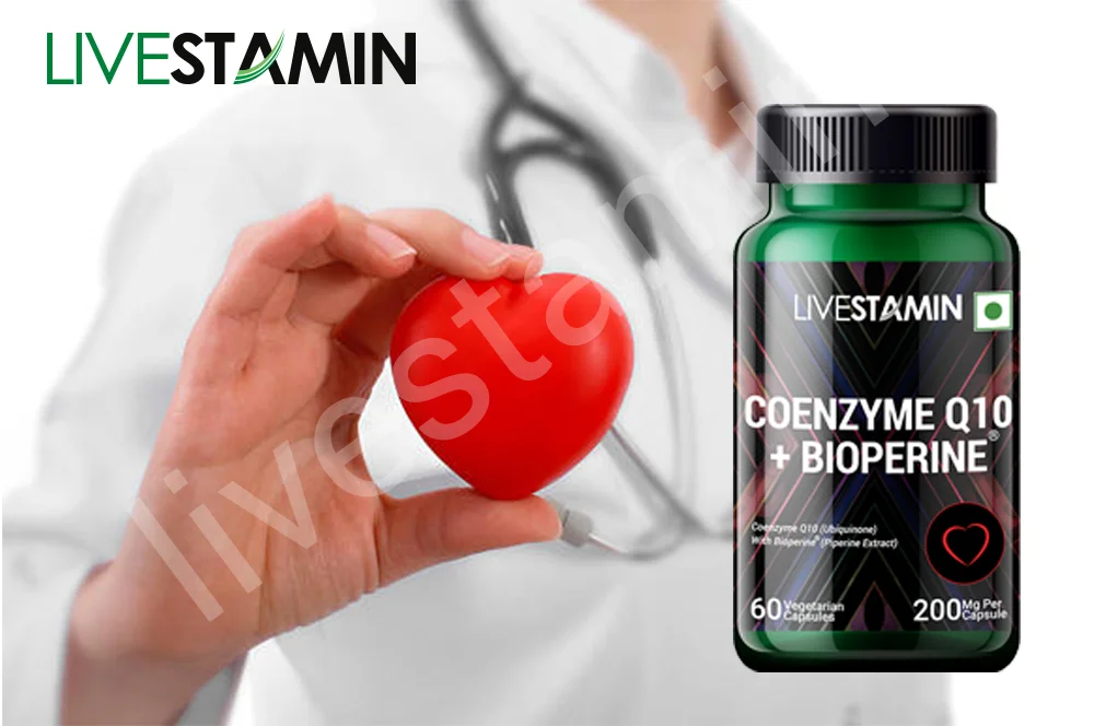 Coenzyme Q10 Bioperine Capsules Coq10 Ubidecarenone 200mg Antioxidant