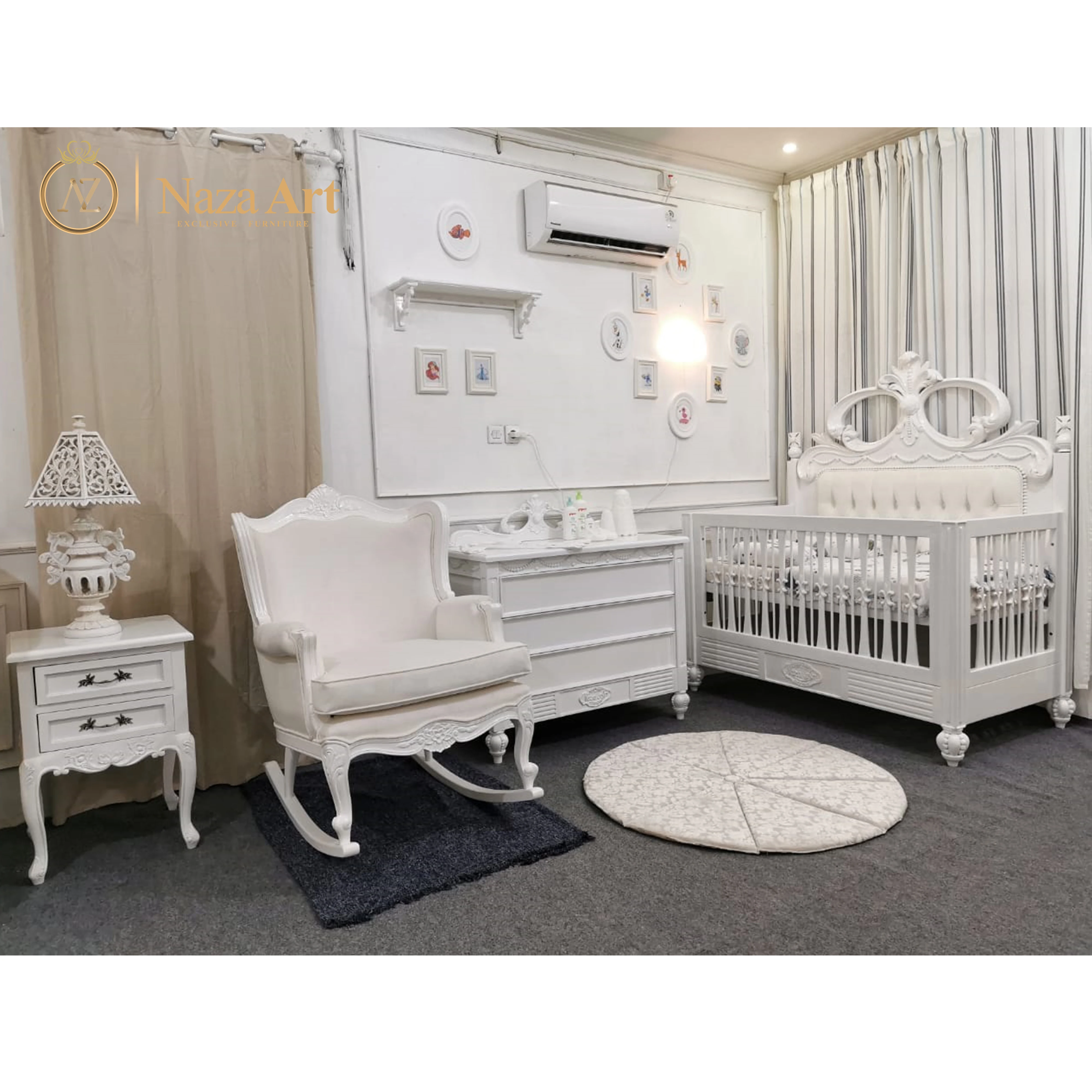 Ensemble De Meubles Pour Bebe Berceau Et Chaise A Bascule Table A Langer Buy Lits Bebe Lit Bebe Ensembles En Bois Lit Bebe Product On Alibaba Com
