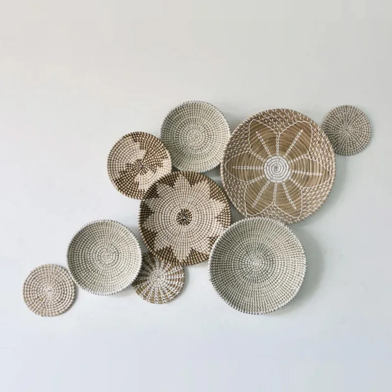 Sedge Handwoven Sombrero Bohemian Seagrass Wall Decor,Straw Hat Summer Beach Bag Manufacturer