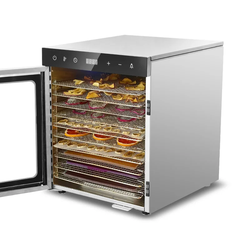 Home Use 10 Trays Hot Selling Digital Control Stainless Steel Fruit Vegetable Dryer Food Dehydrator - Image 2