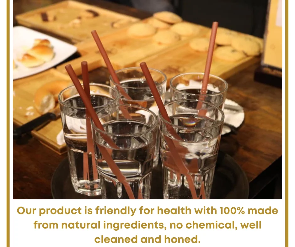 Rice Flour Straw Biodegradable Drinking Bubble Tea Straw Boba Custom