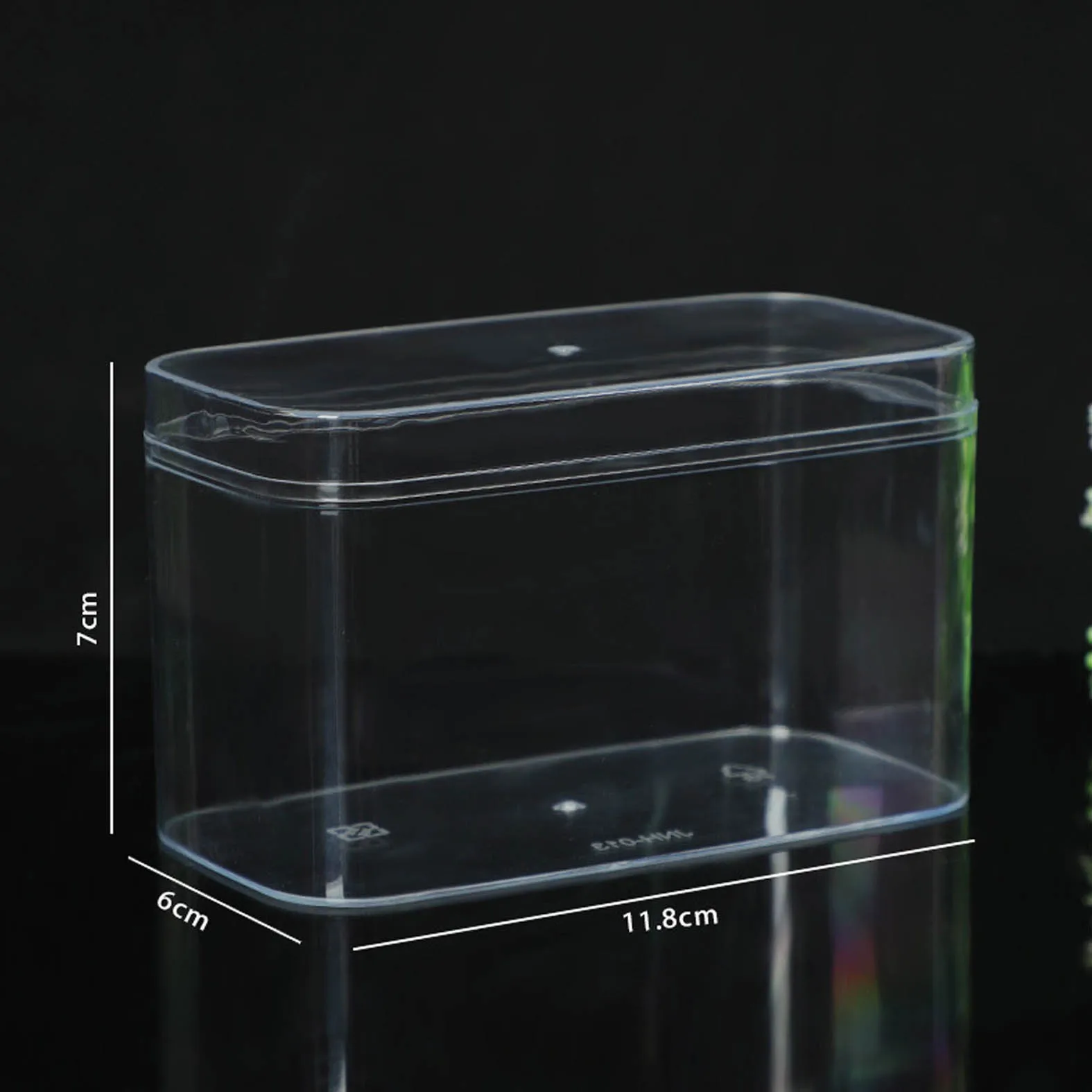 High Quality 350ML Transparent Cake Plastic Food Container Box Sealed Food Candy Dessert Plastic Cake Box