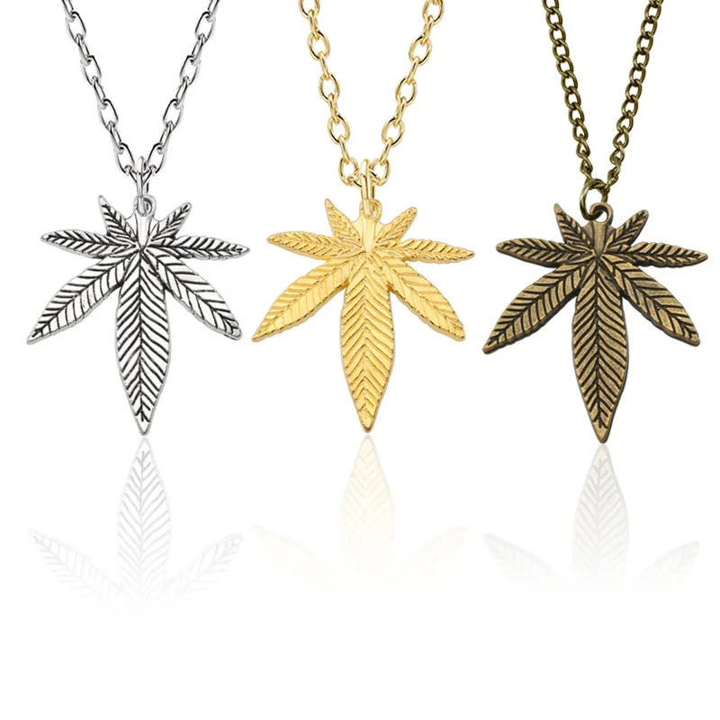 Charm Autumn Crystal Hemp Maple Leaf 