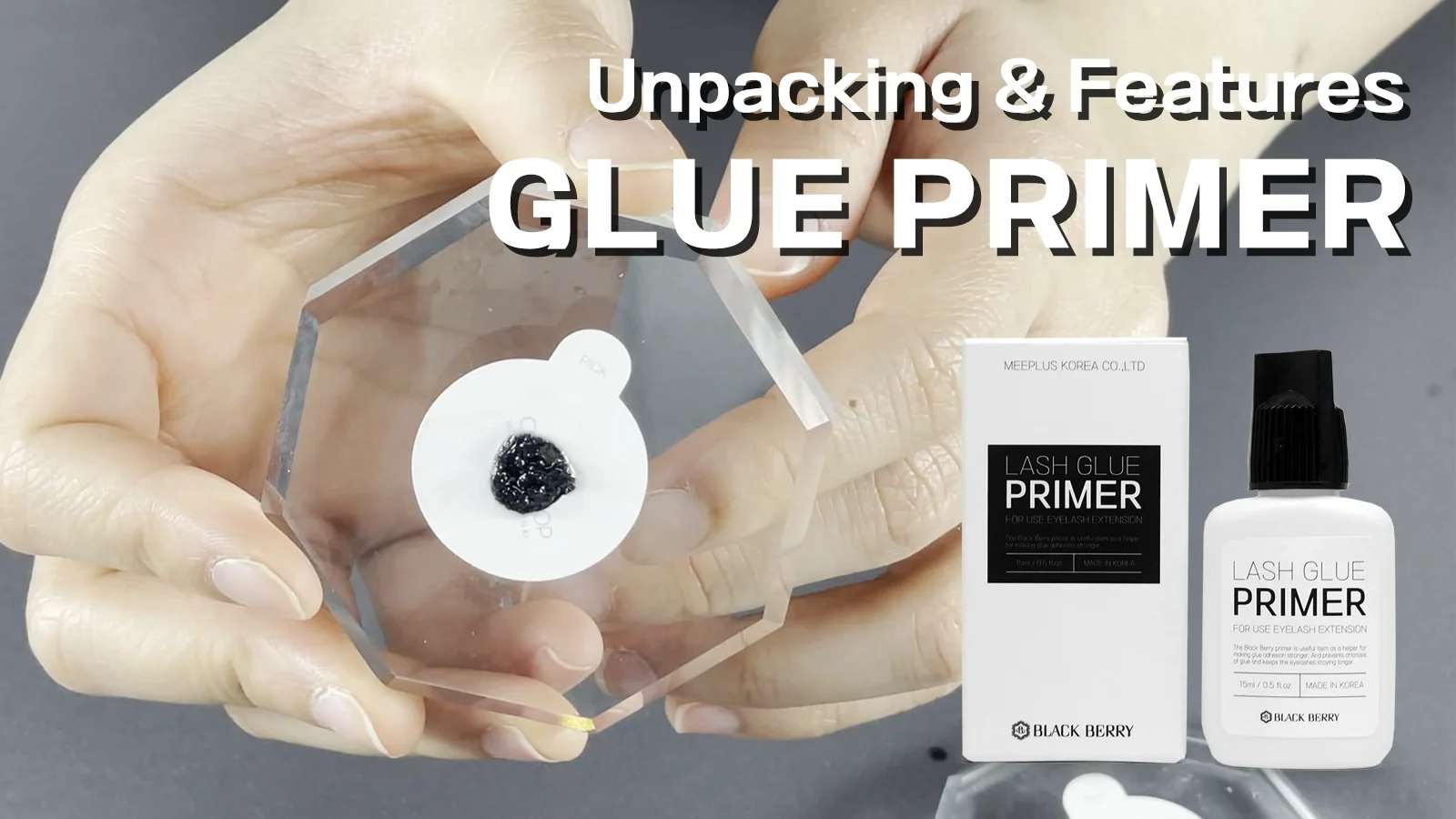 private label Korea Eyelash Extensions Glue Primer BLACK BERRY Primer