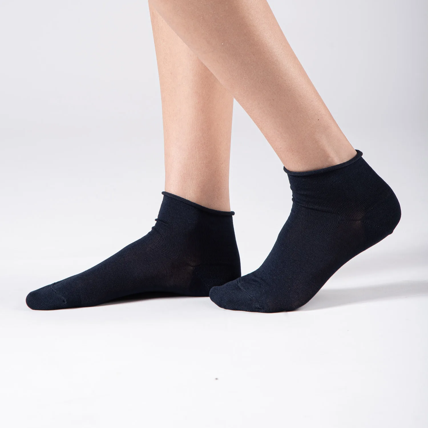 Italian Manufacturer's High Quality Women's Slouch Dress Socks Cute Cotton Crew for Everyday Situations