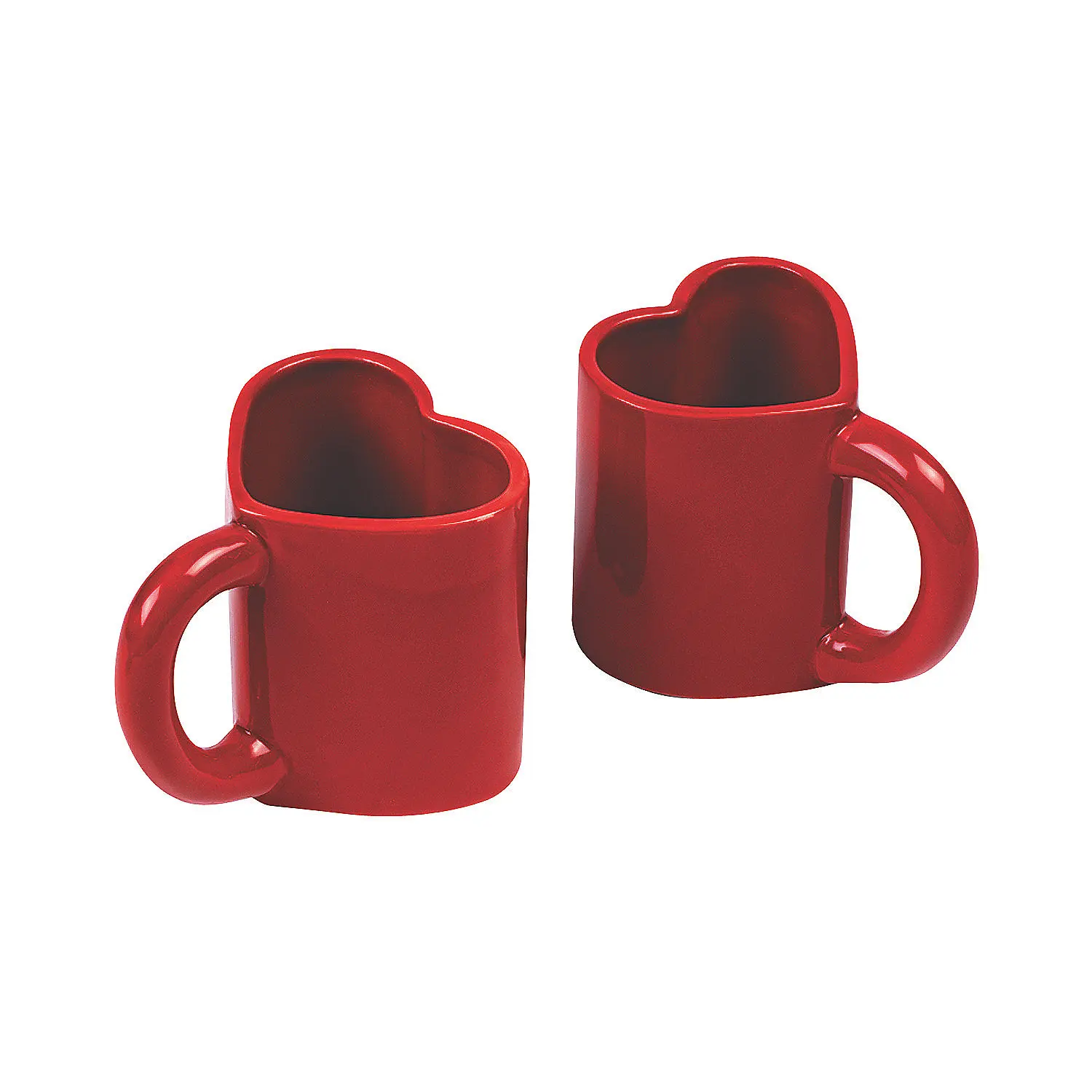 Miss Valentine 18 oz. Ceramic Heart Mug and Saucer - 20518514