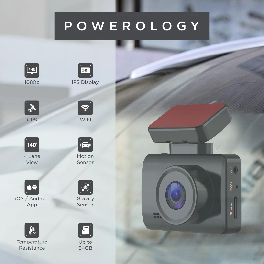 powerology dash camera pro