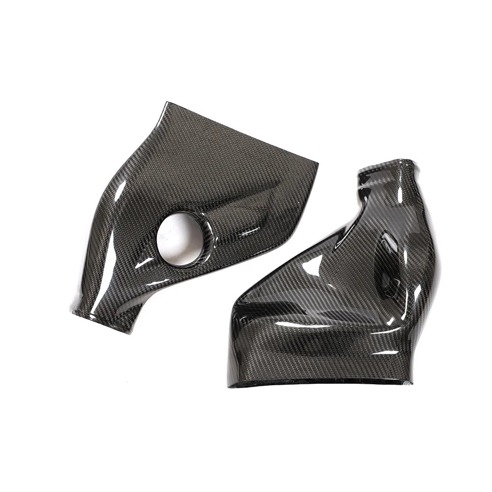 Autocollant de couverture de ventilation de sortie d'air arrière de voiture en Fiber de carbone, accessoires d'intérieur automobile pour Mercedes Benz classe C W204 2007 – 2013