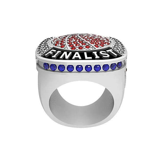 Custom Championship Basketball Ring Finalist Rings by Laser Team Classic Alloy Gemstone Jewelry Christian Style No Mold Fee
