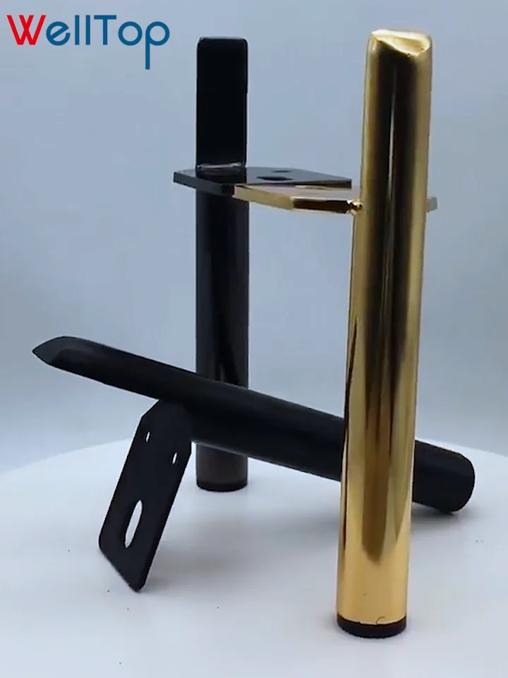 Furniture Chrome Stainless Steel Gold Sofa Legs Golden Metal Tv