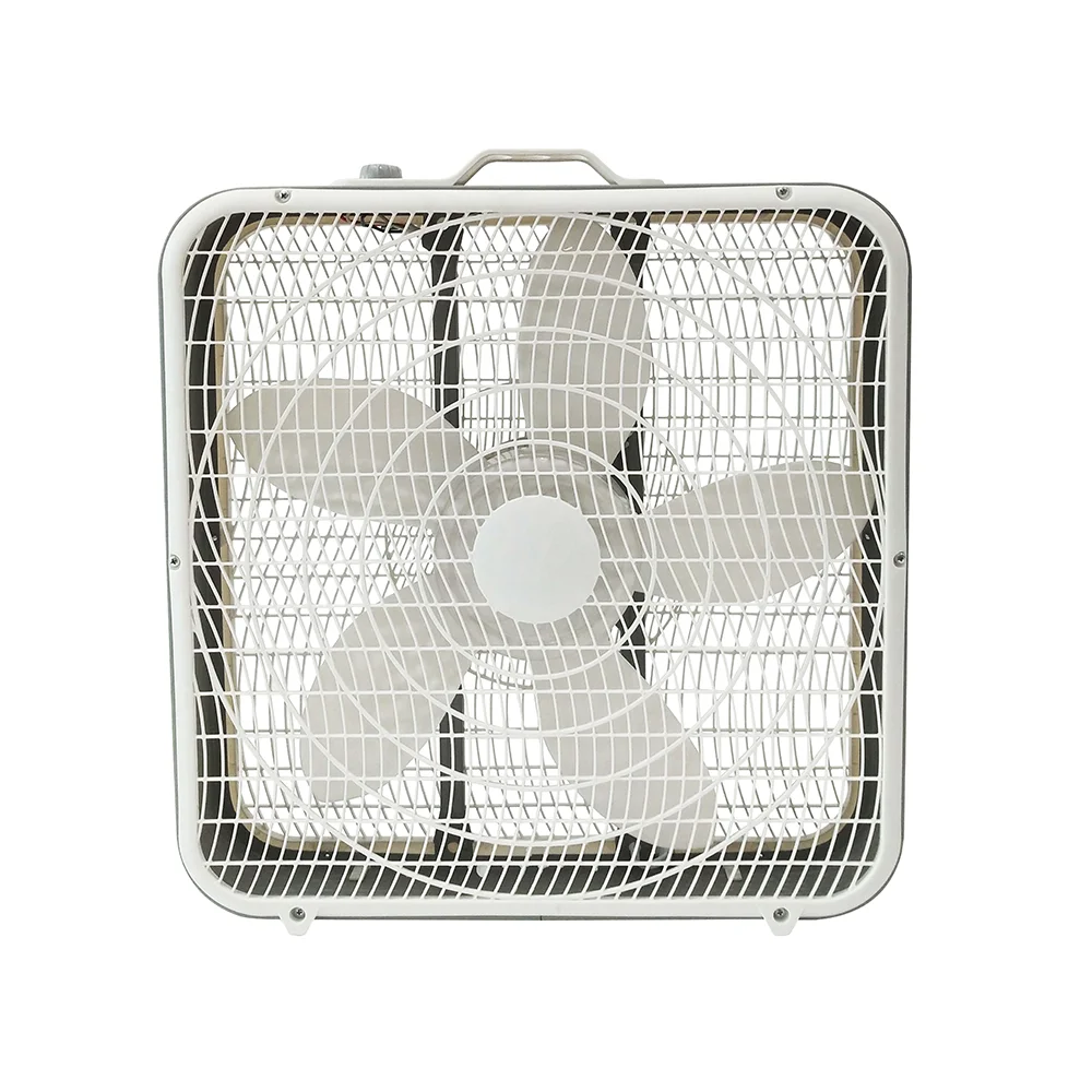 20 Inch 80w Electric Box Fan With Metal Frame And Safety Pp Grills Buy Electric Fan