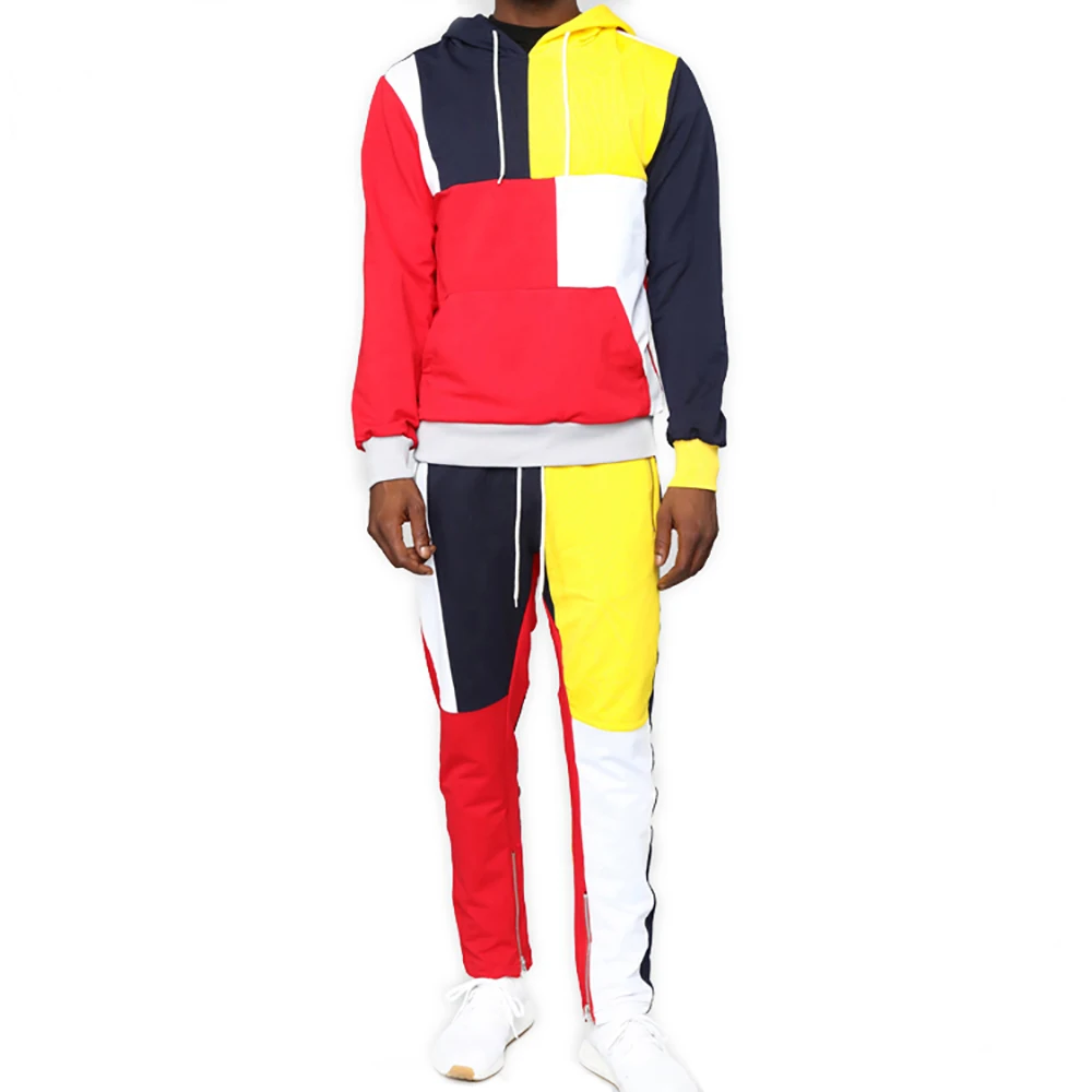 schelp Wreedheid jury Online New Men Sports Wear Color Block Polyester Tracksuit High Quality  Casual Slim Fit Patchwork Jogger Sweat Suits For Men - Buy Online New Men  Sports Wear Color Block Polyester Tracksuit,High Quality