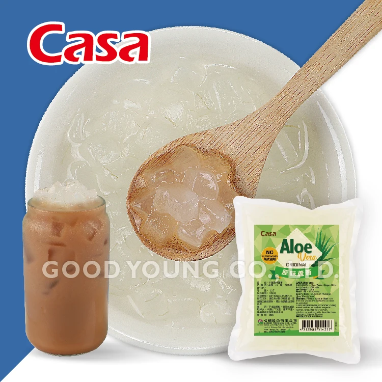 2022 CASA HALAL Certification Vietnam Viet Nam Aloe Vera Pulp Jelly Dice  Cube With Good Young Bubble Tea Ingredients