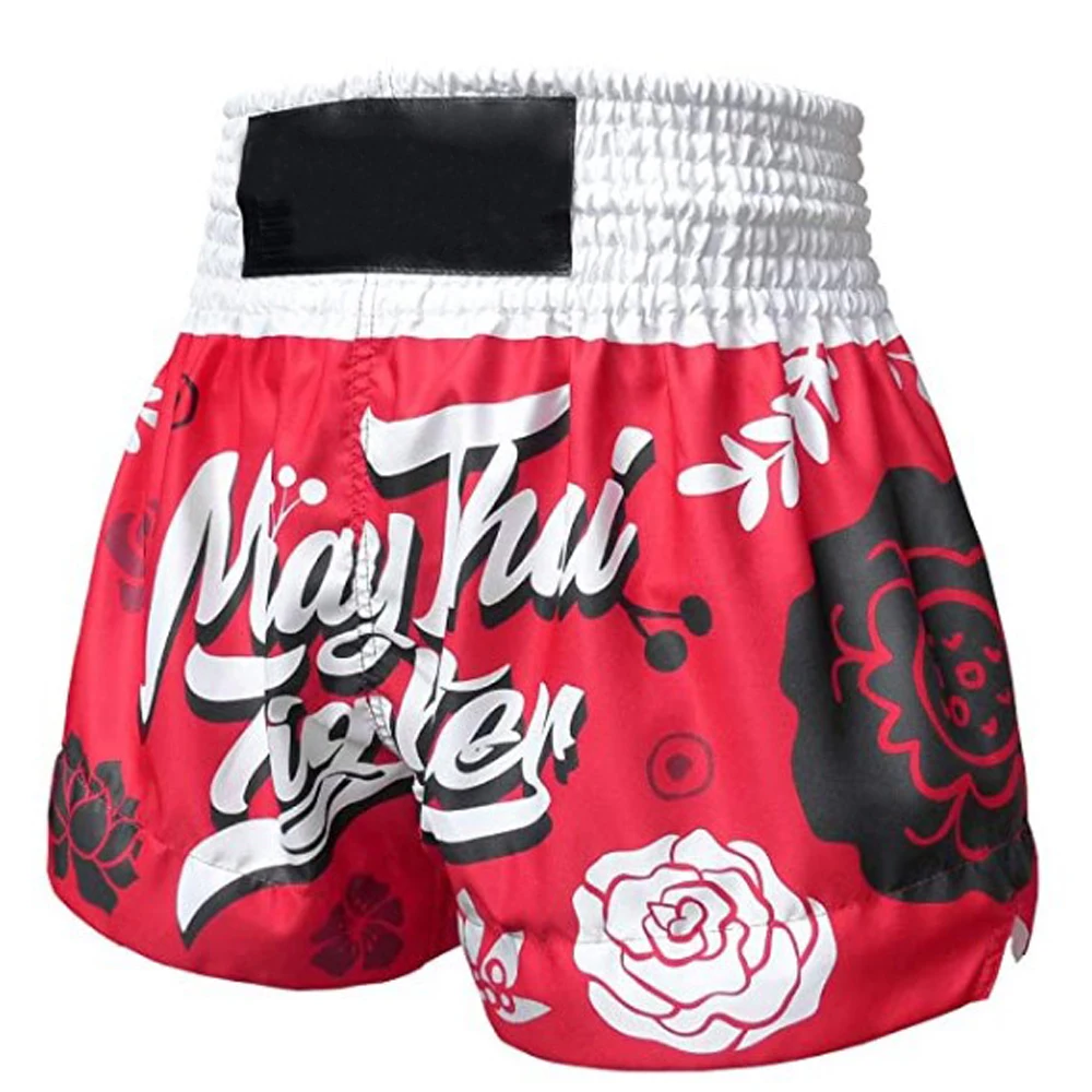 Quality Muay Thai Short 100% Polyester Boxing Men Shorts Custom Logo ...