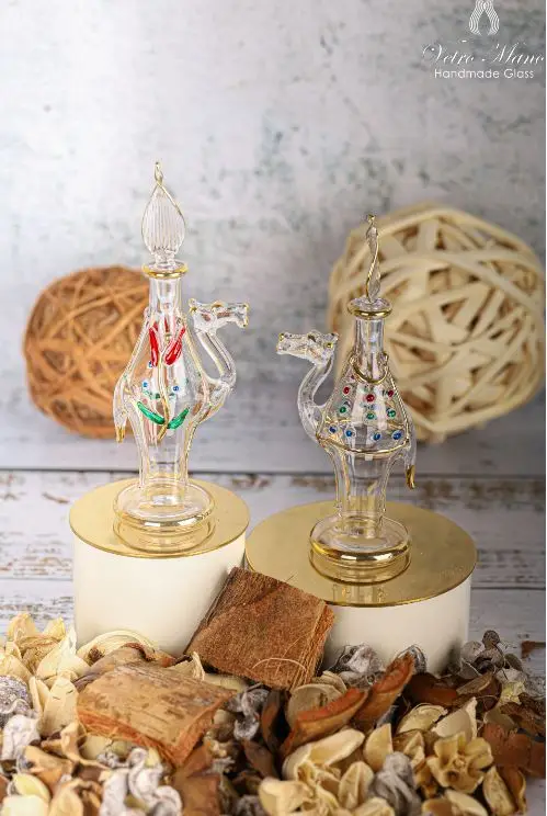 Camel Shaped- Egyptian Glass Perfume Bottle Bottle, Wholesale
