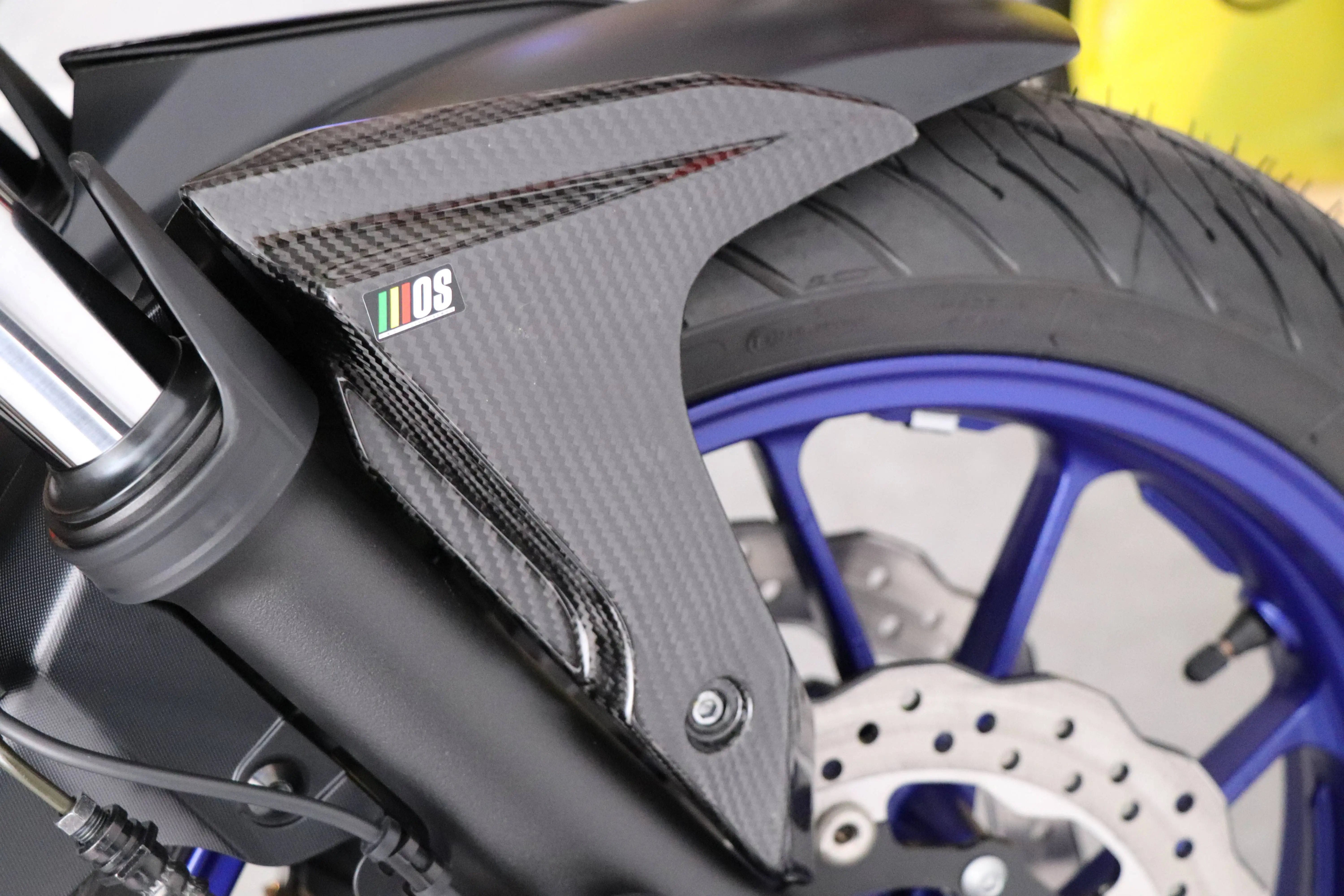 
 MOS углеродного волокна переднее крыло сбоку планки для мотоциклу Yamaha MT-07 / FZ-07 (2013-2017)  