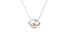 18k Rose Gold & White Gold Plated Cute Necklace