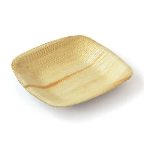 8 Inch Round Areca Palm Leaf Plate Buy Palm Leaf Dinnerware Palm Leaf